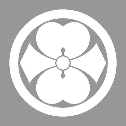 丸に二つ割り剣片喰紋 7