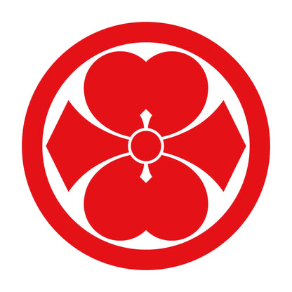 丸に二つ割り剣片喰紋 8