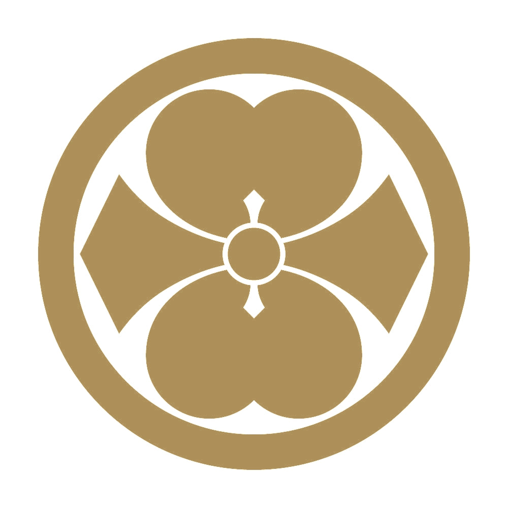 丸に二つ割り剣片喰紋 9