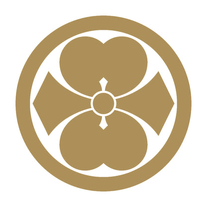 丸に二つ割り剣片喰紋 9