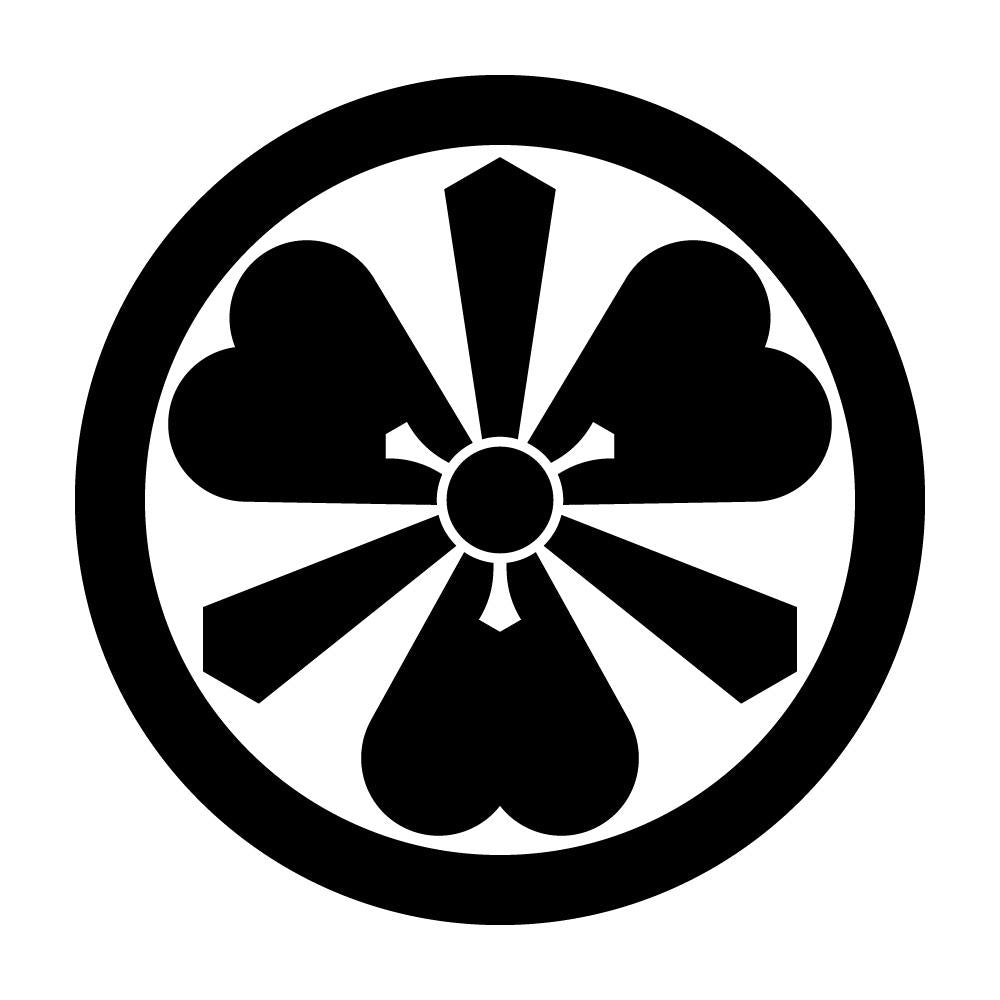 丸に若狭剣片喰紋