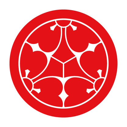 丸に三つ割り変わり剣片喰紋 8