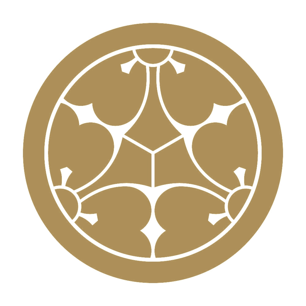 丸に三つ割り変わり剣片喰紋 9