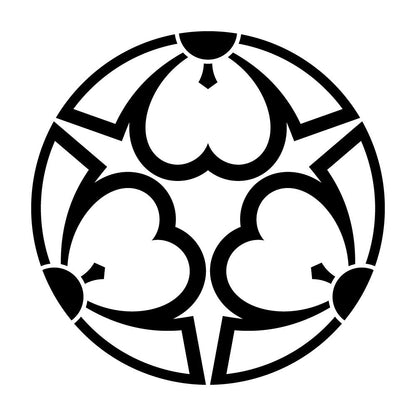 中陰三つ割り剣片喰紋
