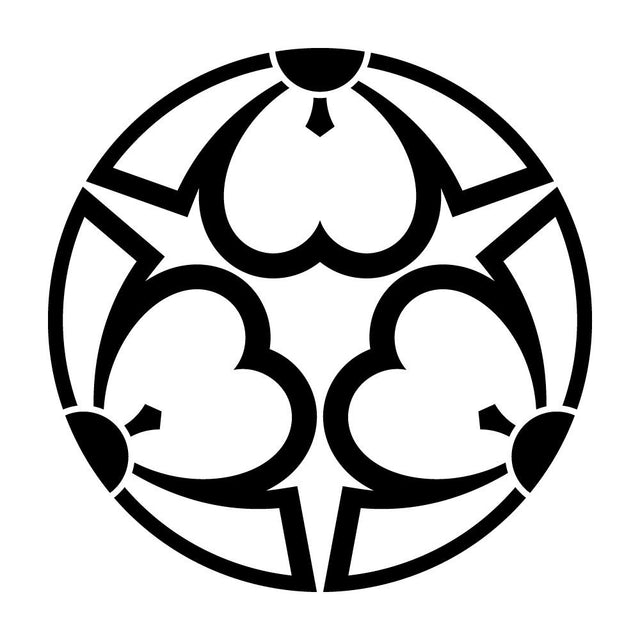 中陰三つ割り剣片喰紋