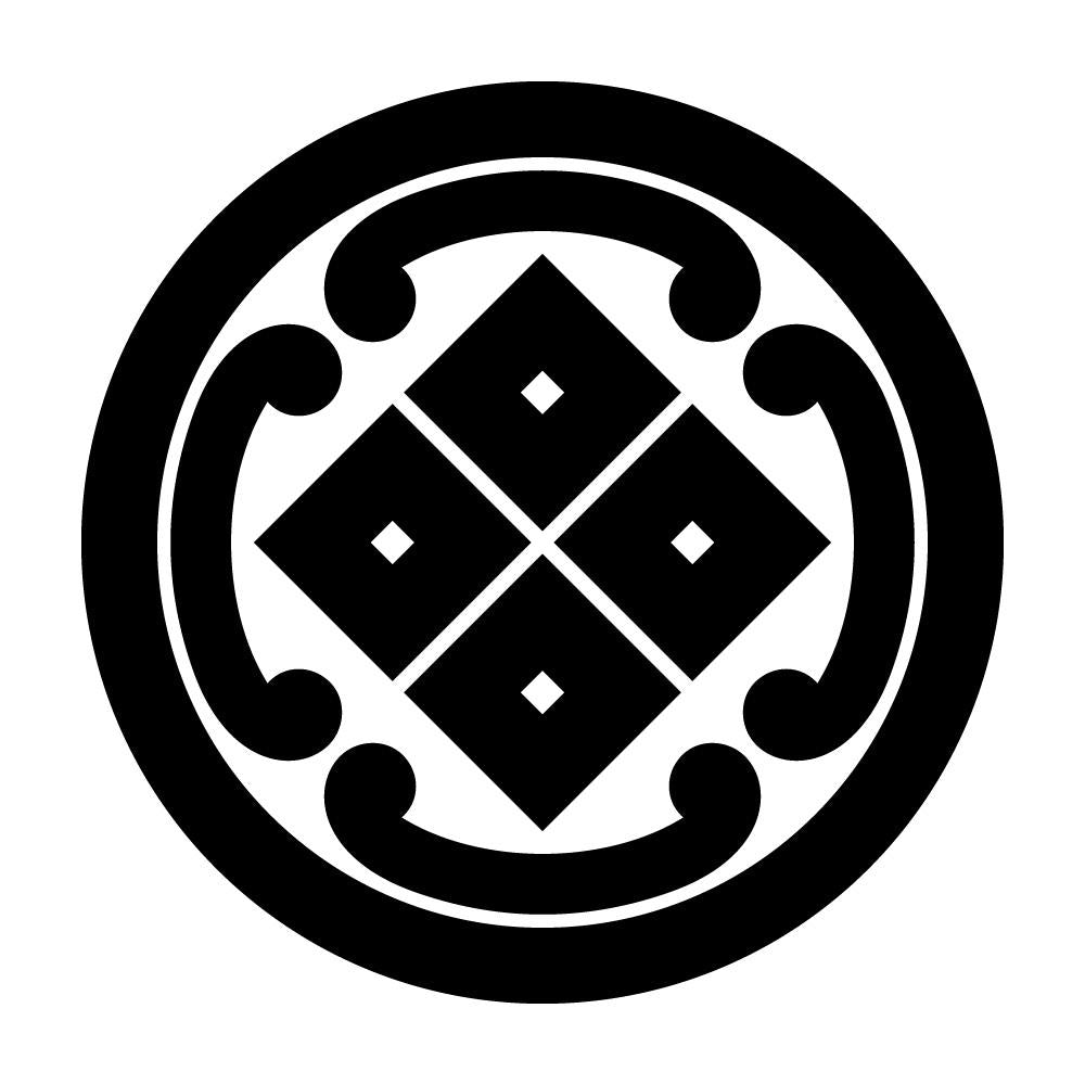 丸に四つ鐶に四つ目紋