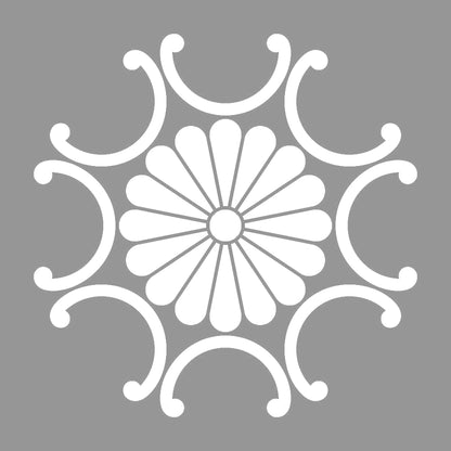 外八つ鐶に十六菊紋 7