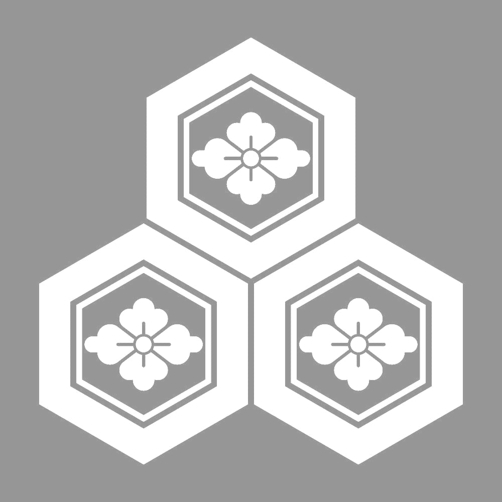 三つ盛り亀甲に花菱紋 7