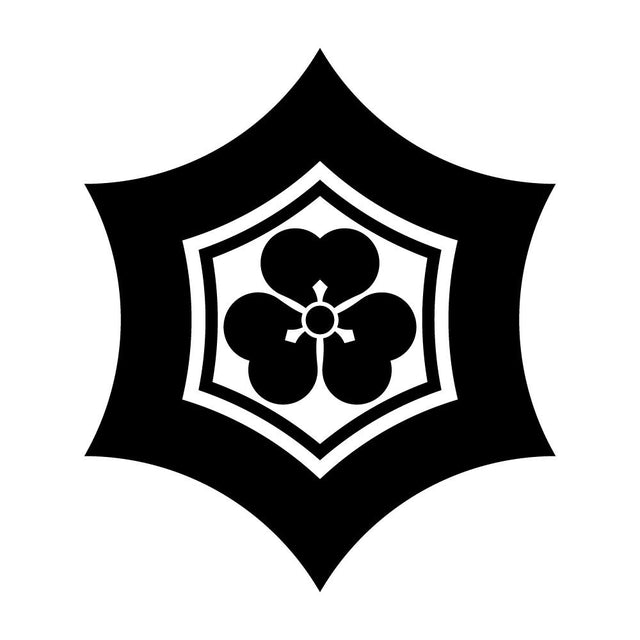 反り亀甲に片喰紋