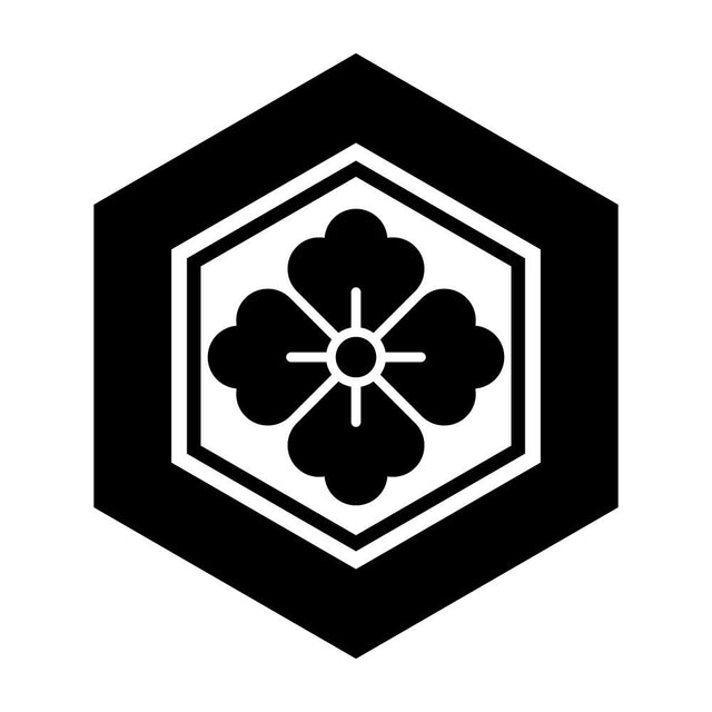 亀甲に花角紋