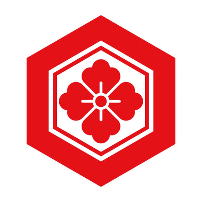 亀甲に花角紋 8