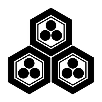 三つ盛り亀甲に三つ星紋
