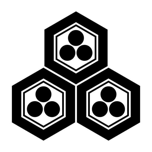 三つ盛り亀甲に三つ星紋