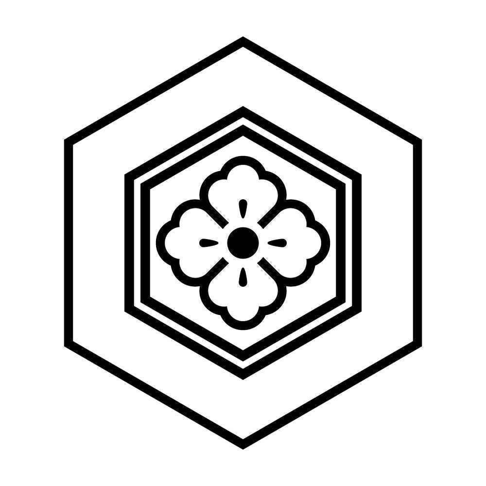 陰亀甲花角紋