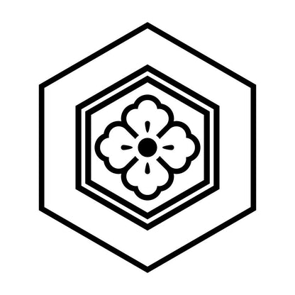 陰亀甲花角紋