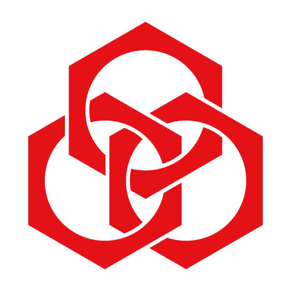 三つ組み合い鉄砲亀甲紋 8