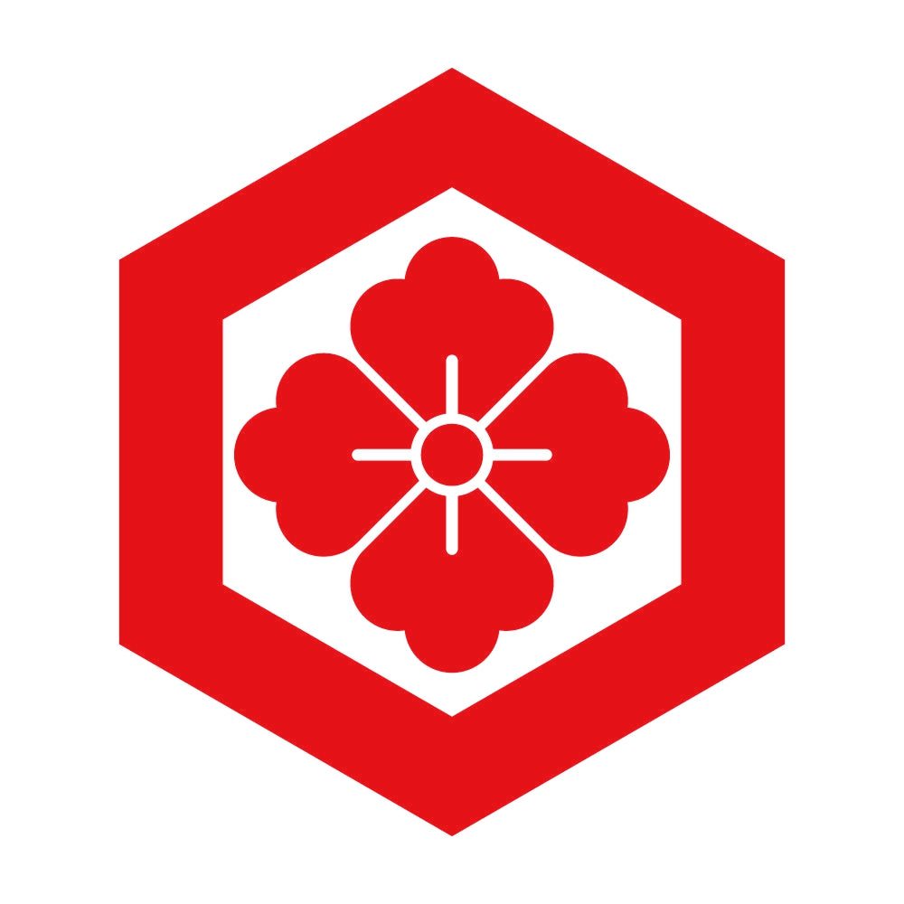 一重亀甲に花角紋 8