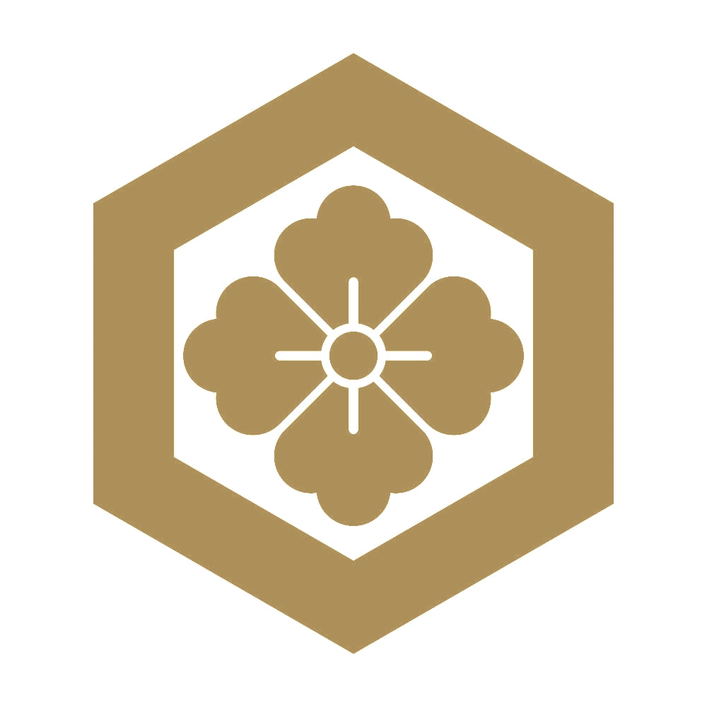 一重亀甲に花角紋 9