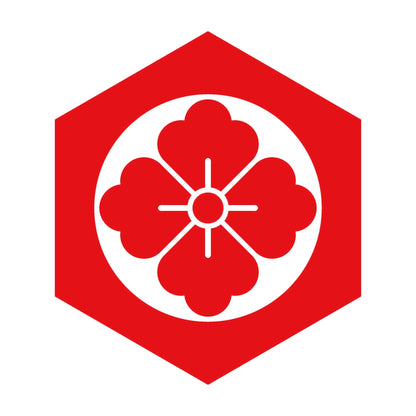 鉄砲亀甲に花角紋 8