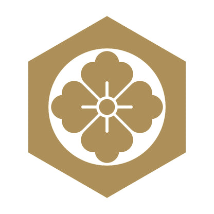 鉄砲亀甲に花角紋 9