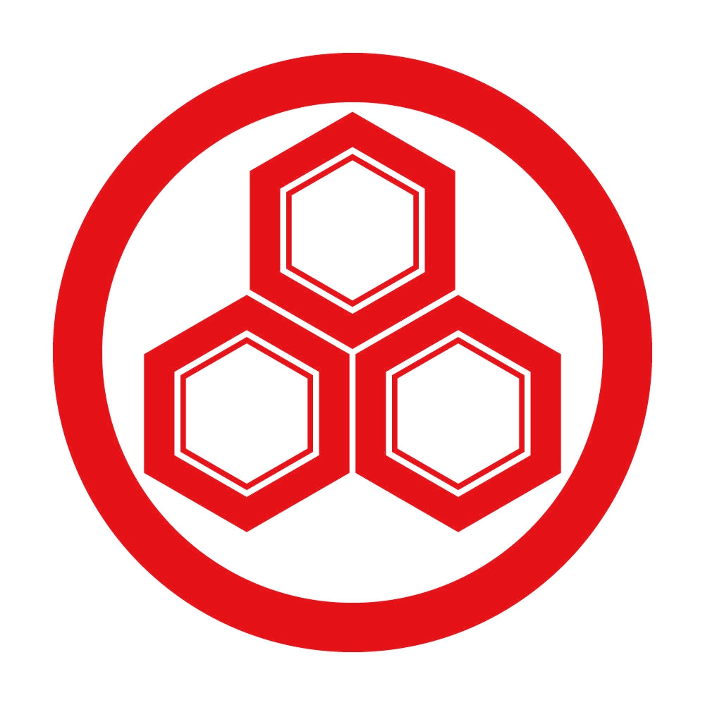 丸に三つ盛り亀甲紋 8