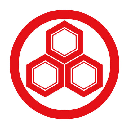丸に三つ盛り亀甲紋 8