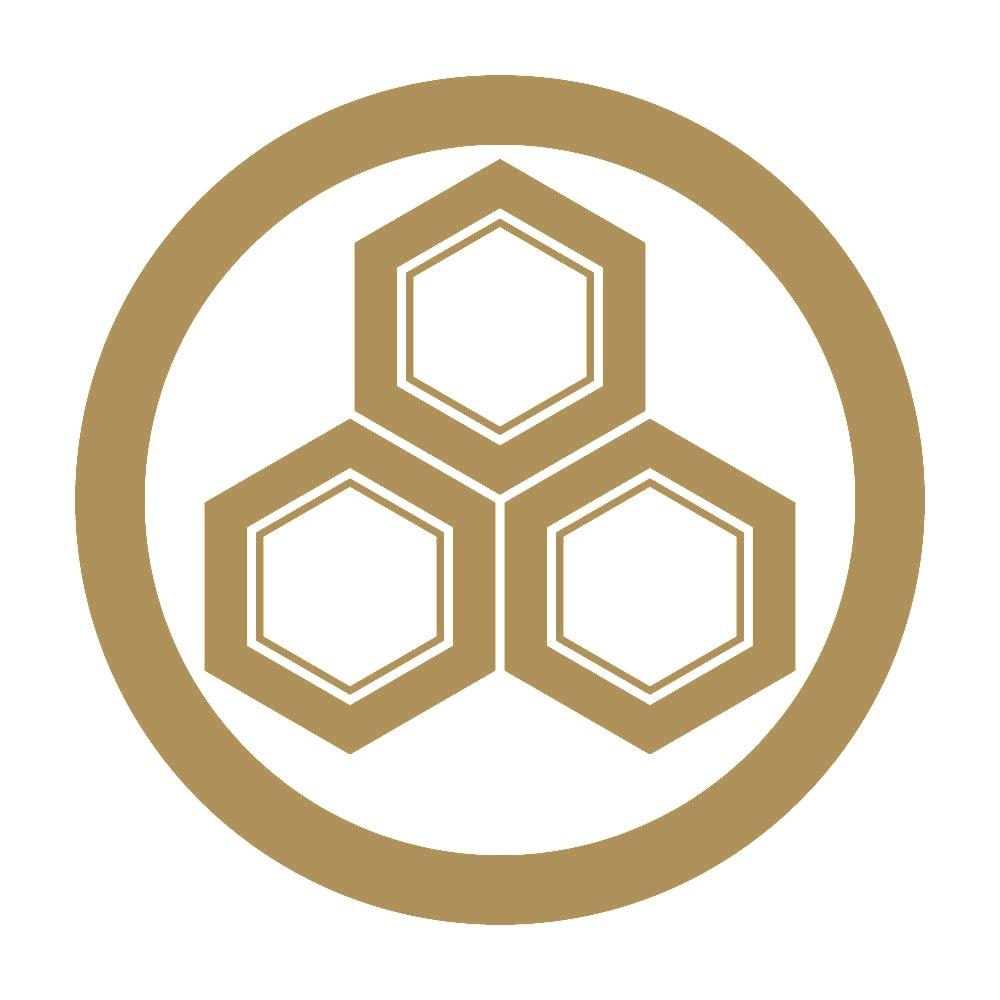 丸に三つ盛り亀甲紋 9