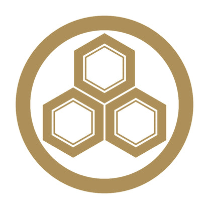 丸に三つ盛り亀甲紋 9