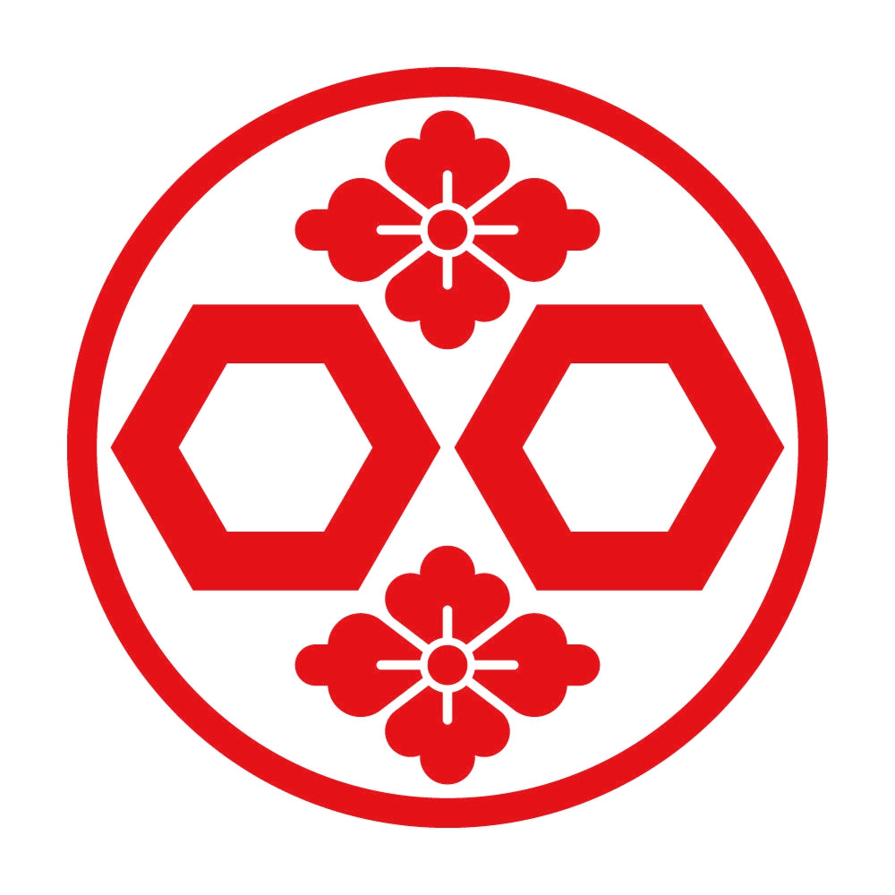 糸輪に二つ亀甲に花角紋 8