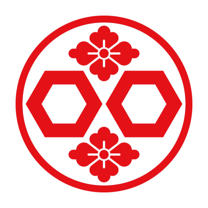糸輪に二つ亀甲に花角紋 8