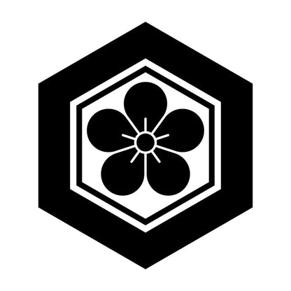 亀甲に梅花紋