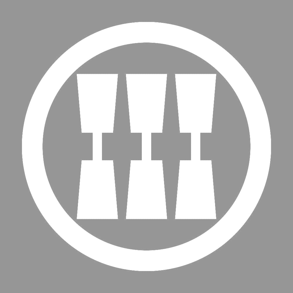 丸に三つ並び杵紋 7