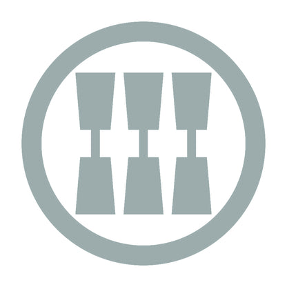 丸に三つ並び杵紋 10