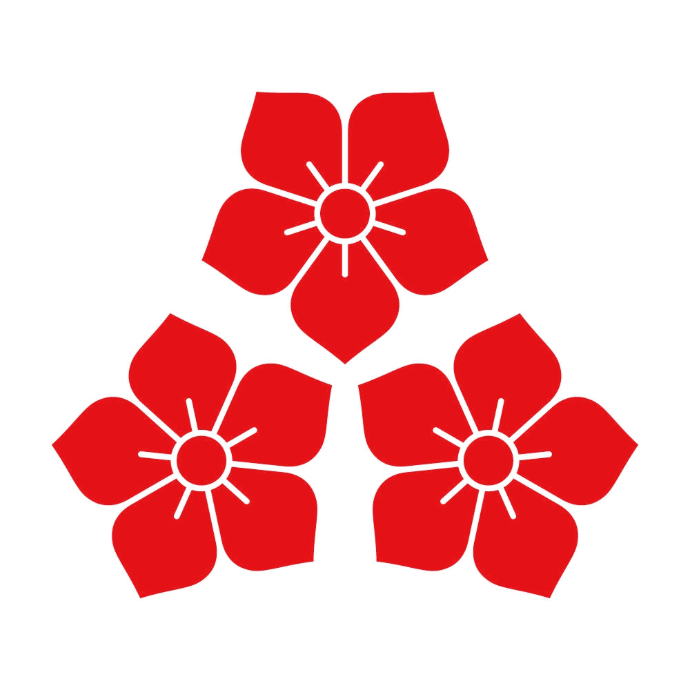 頭合せ三つ桔梗紋 8