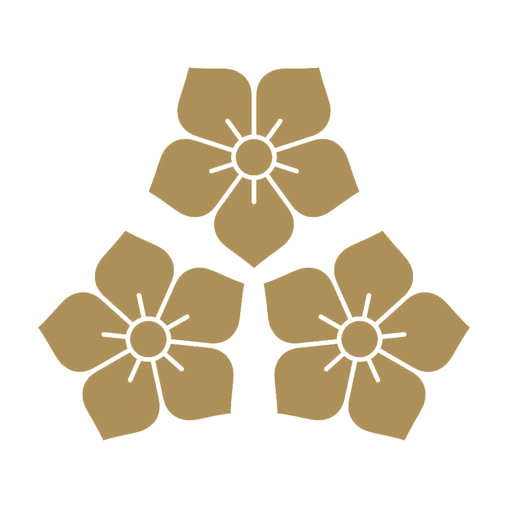 頭合せ三つ桔梗紋 9