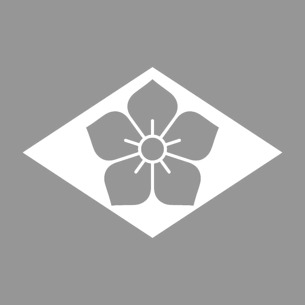 菱持ち地抜き桔梗紋 7