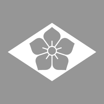 菱持ち地抜き桔梗紋 7