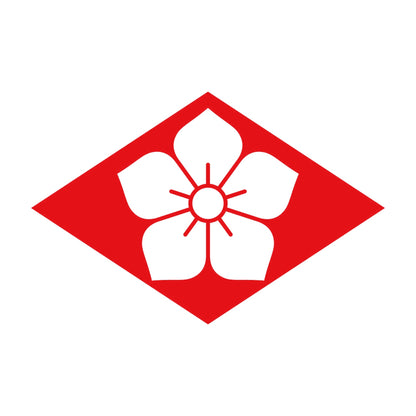 菱持ち地抜き桔梗紋 8