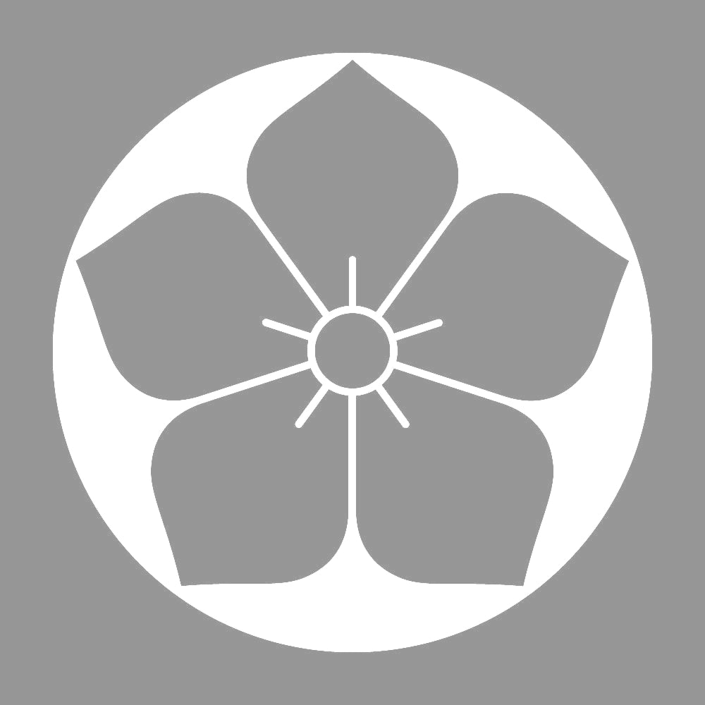 石持ち地抜き桔梗紋 7