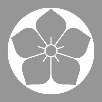 石持ち地抜き桔梗紋 7