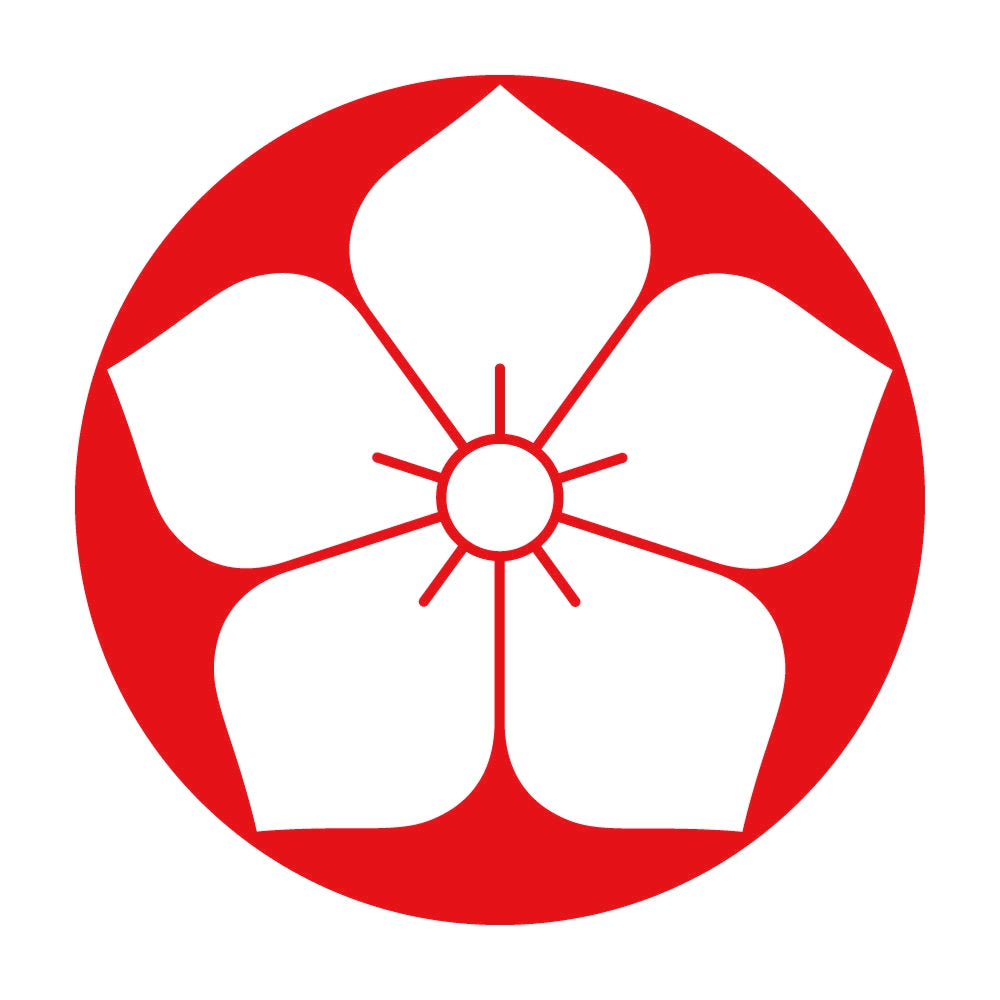 石持ち地抜き桔梗紋 8