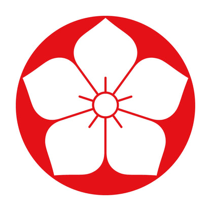 石持ち地抜き桔梗紋 8
