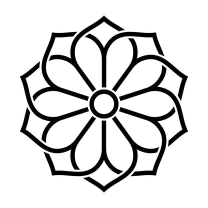 陰組み合わせ八重桔梗紋