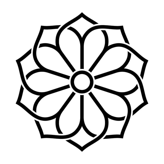陰組み合わせ八重桔梗紋