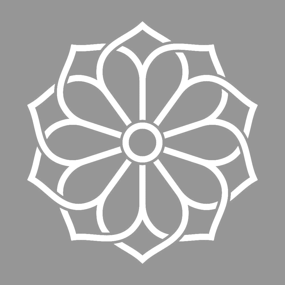 陰組み合わせ八重桔梗紋 7