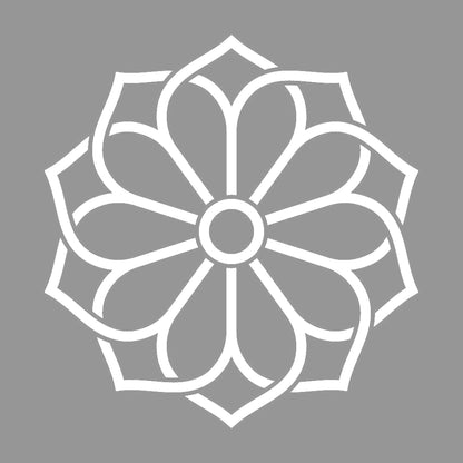 陰組み合わせ八重桔梗紋 7