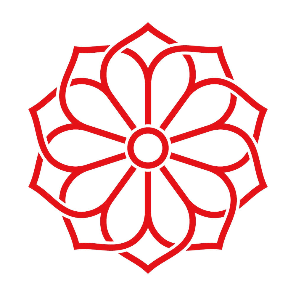 陰組み合わせ八重桔梗紋 8