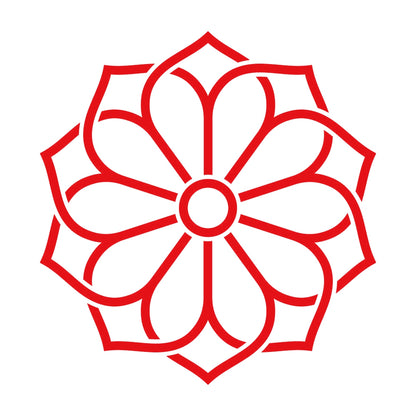 陰組み合わせ八重桔梗紋 8