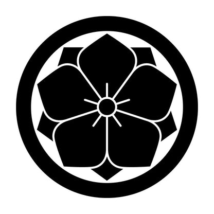 丸に八重桔梗紋