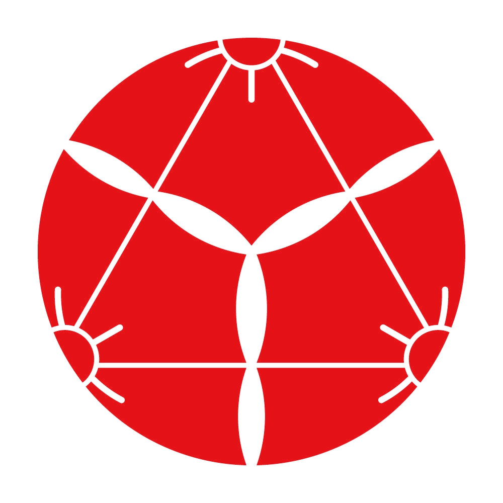 三つ割り反り桔梗紋 8